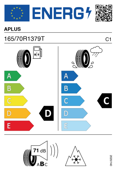 >>Etichetta Pneumatici A-PLUS A909 165/70 R13 79 T